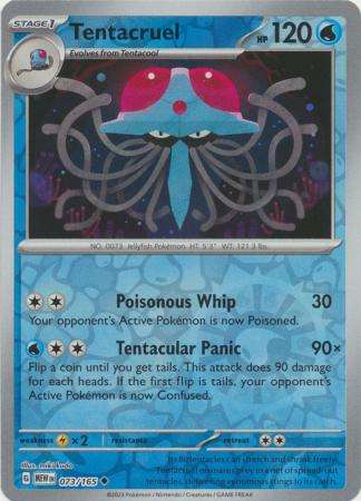 Pokemon Trading Card Game - Tentacruel - 073/165 - Uncommon Reverse Holo Scarlet & Violet 151