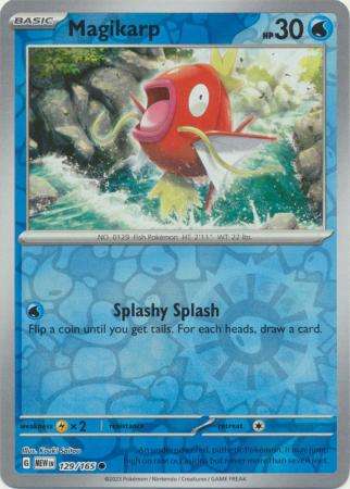 Pokemon Trading Card Game - Magikarp - 129/165 - Common Reverse Holo Scarlet & Violet 151
