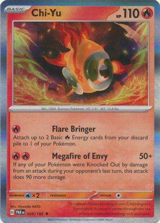 Pokemon Trading Card Game - Chi-Yu - 029/182 - Holo Rare Scarlet & Violet: Paradox Rift