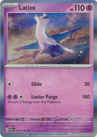 Pokemon Trading Card Game - Latios - 073/182 - Holo Rare Scarlet & Violet: Paradox Rift