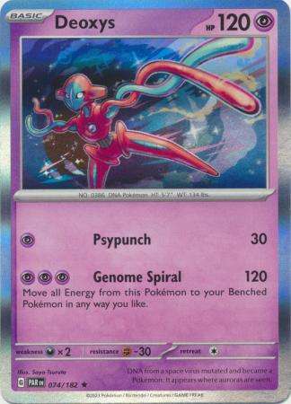 Pokemon Trading Card Game - Deoxys - 074/182 - Holo Rare Scarlet & Violet: Paradox Rift