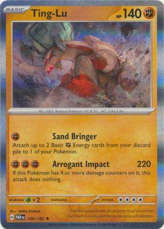 Pokemon Trading Card Game - Ting-Lu - 109/182 - Holo Rare Scarlet & Violet: Paradox Rift