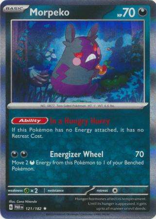 Pokemon Trading Card Game - Morpeko - 121/182 - Holo Rare Scarlet & Violet: Paradox Rift