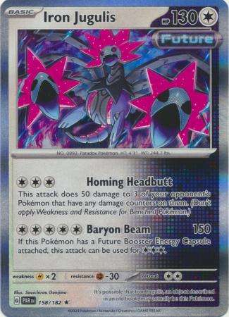 Pokemon Trading Card Game - Iron Jugulis - 158/182 - Holo Rare Scarlet & Violet: Paradox Rift