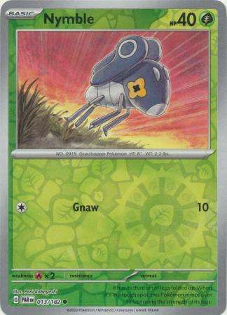Pokemon Trading Card Game - Nymble - 013/182 - Common Reverse Holo Scarlet & Violet: Paradox Rift