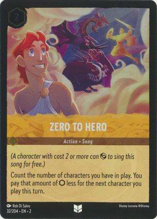 Disney Lorcana Trading Card Game - Zero To Hero - 32/204 - Uncommon Cold Foil
