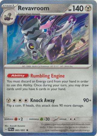 Pokemon Trading Card Game - Revavroom - 065/091 - Holo Rare Scarlet & Violet: Paldean Fates