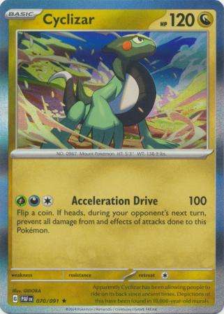 Pokemon Trading Card Game - Cyclizar - 070/091 - Holo Rare Scarlet & Violet: Paldean Fates