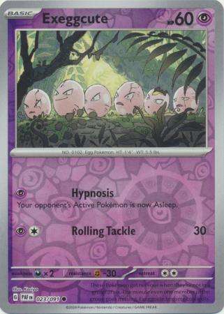Pokemon Trading Card Game - Exeggcute - 023/091 - Common Reverse Holo Scarlet & Violet: Paldean Fate