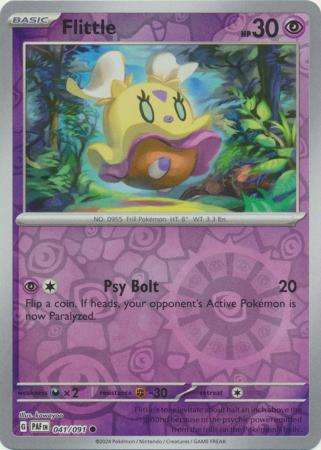Pokemon Trading Card Game - Flittle - 041/091 - Common Reverse Holo Scarlet & Violet: Paldean Fates