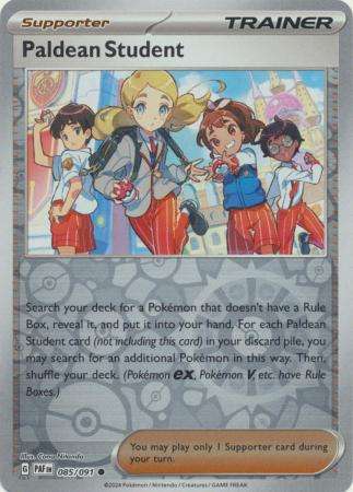 Pokemon Trading Card Game - Paldean Student - 085/091 - Common Reverse Holo Scarlet & Violet: Paldea