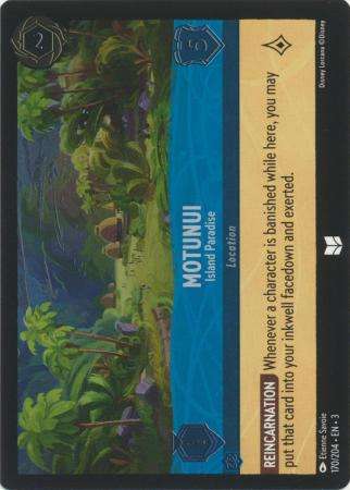 Disney Lorcana Trading Card Game - Motunui - Island Paradise - 170/204 - Uncommon Cold Foil