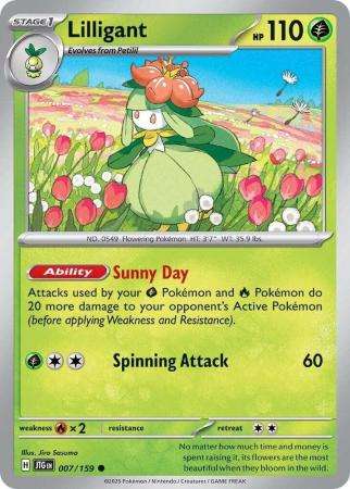 Pokemon Trading Card Game - Lilligant - 007/159 - Common - Journey together