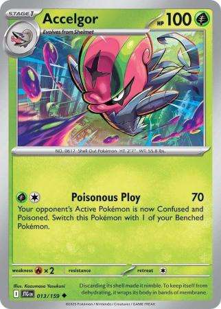 Pokemon Trading Card Game - Accelgor - 013/159 - Uncommon - Journey together