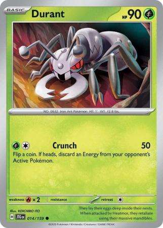 Pokemon Trading Card Game - Durant - 014/159 - Common - Journey together
