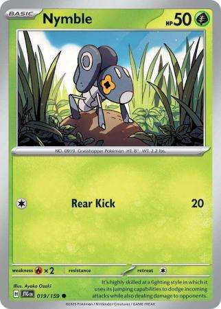 Pokemon Trading Card Game - Nymble - 019/159 - Common - Journey together