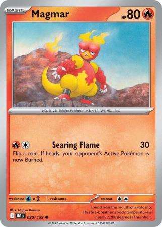 Pokemon Trading Card Game - Magmar - 020/159 - Common Journey together