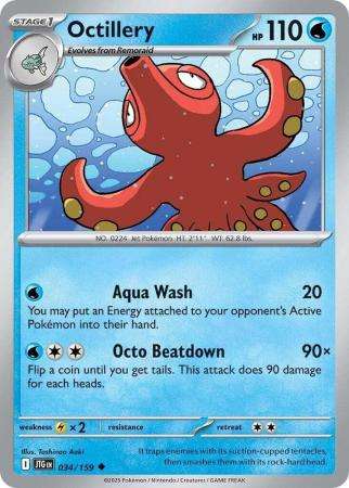 Pokemon Trading Card Game - Octillery - 034/159 - Uncommon Journey together