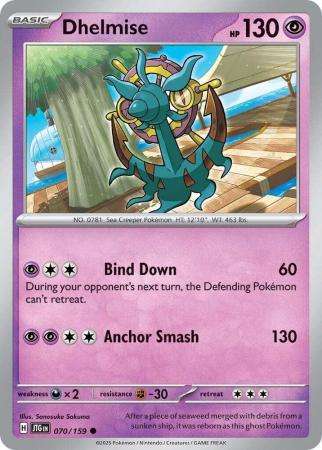 Pokemon Trading Card Game - Dhelmise - 070/159 - Common - Journey together
