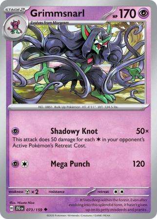 Pokemon Trading Card Game - Grimmsnarl - 073/159 - Uncommon - Journey together