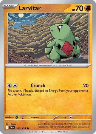 Pokemon Trading Card Game - Larvitar - 080/159 - Common Journey together