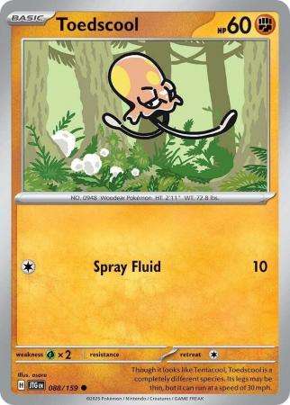 Pokemon Trading Card Game - Toedscool - 088/159 - Common Journey together