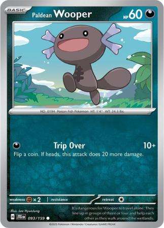 Pokemon Trading Card Game - Paldean Wooper - 093/159 - Common Journey together