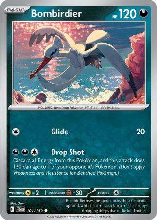 Pokemon Trading Card Game - Bombirdier - 101/159 - Common Journey together