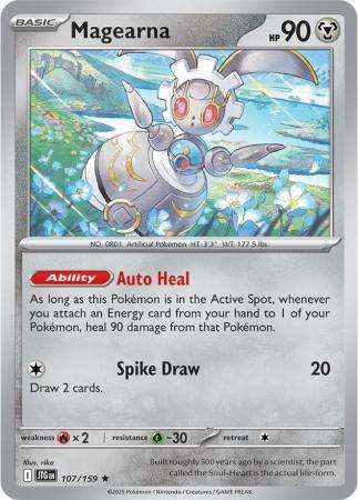 Pokemon Trading Card Game - Magearna - 107/159 - Rare Scarlet & Violet: Journey Together - Holo