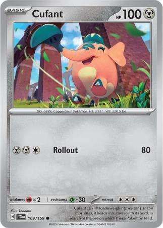 Pokemon Trading Card Game - Cufant - 109/159 - Common Journey together