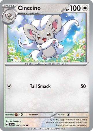 Pokemon Trading Card Game - Cinccino - 126/159 - Uncommon - Journey together
