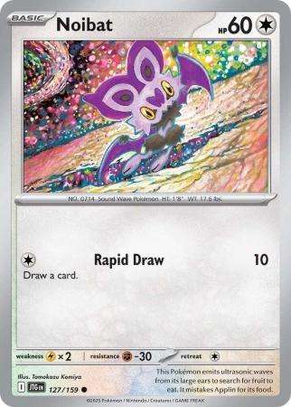 Pokemon Trading Card Game - Noibat - 127/159 - Common - Journey together