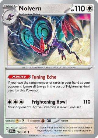 Pokemon Trading Card Game -  Noivern - 128/159 - Rare Scarlet & Violet: Journey Together - Holo