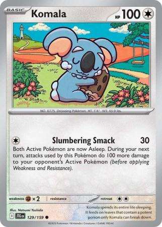 Pokemon Trading Card Game - Komala - 129/159 - Common - Journey together