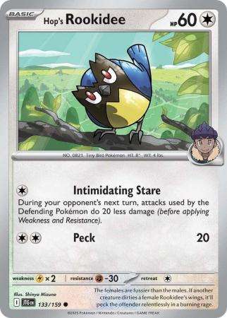 Pokemon Trading Card Game - Hop's Rookidee - 133/159 - Common - Journey together