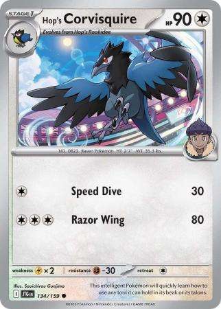 Pokemon Trading Card Game - Hop's Corvisquire - 134/159 - Common - Journey together
