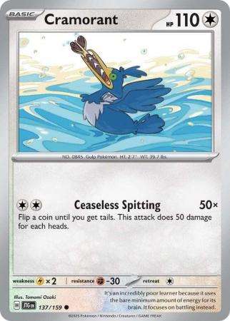 Pokemon Trading Card Game - Cramorant - 137/159 - Common - Journey together
