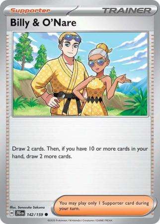 Pokemon Trading Card Game - Billy and O'Nare - 142/159 - Common Journey together