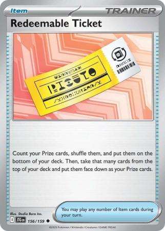 Pokemon Trading Card Game - Redeemable Ticket - 156/159 - Uncommon - Journey together