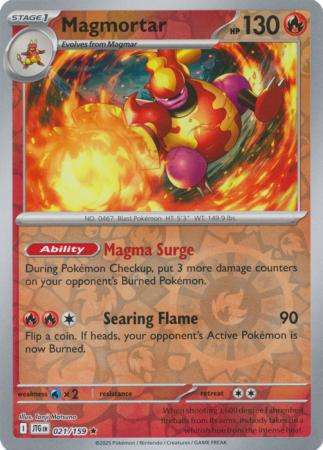 Pokemon Trading Card Game - Magmortar - 021/159 - Reverse Holo Rare Journey together