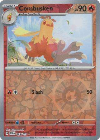 Pokemon Trading Card Game - Combusken - 023/159 - Uncommon Reverse Holo Journey together