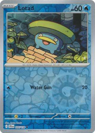 Pokemon Trading Card Game - Lotad - 035/159 - Common Reverse Holo Journey together