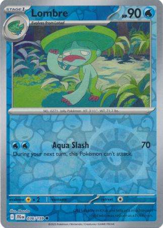 Pokemon Trading Card Game - Lombre - 036/159 - Common Reverse Holo Journey together