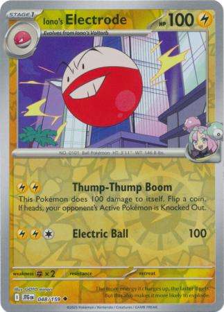 Pokemon Trading Card Game - Iono's Electrode - 048/159 - Uncommon Reverse Holo Journey together