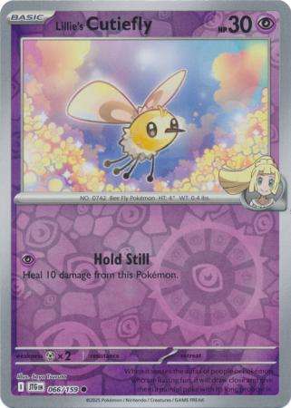 Pokemon Trading Card Game - Lillie's Cutiefly - 066/159 - Common Reverse Holo Journey together