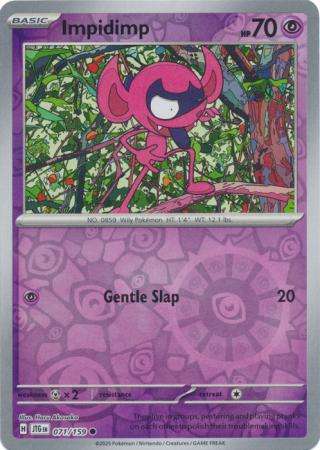 Pokemon Trading Card Game - Impidimp - 071/159 - Common Reverse Holo Journey together
