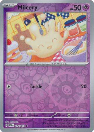 Pokemon Trading Card Game - Milcery - 074/159 - Common Reverse Holo Journey together