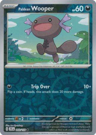 Pokemon Trading Card Game - Paldean Wooper - 093/159 - Common Reverse Holo Journey together