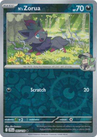 Pokemon Trading Card Game - N's Zorua - 097/159 - Common Reverse Holo Journey together