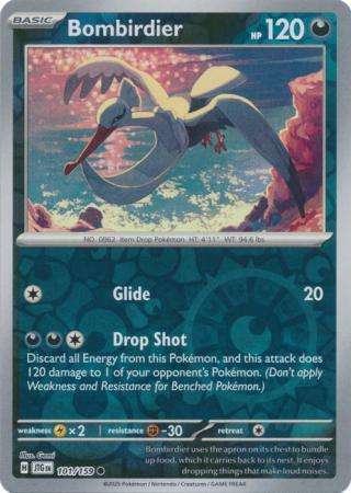 Pokemon Trading Card Game - Bombirdier - 101/159 - Common Reverse Holo Journey together